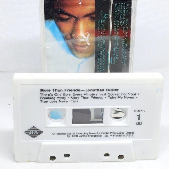 Jonathan Butler More Than Friends Cassette Tape - Picture 3 of 9